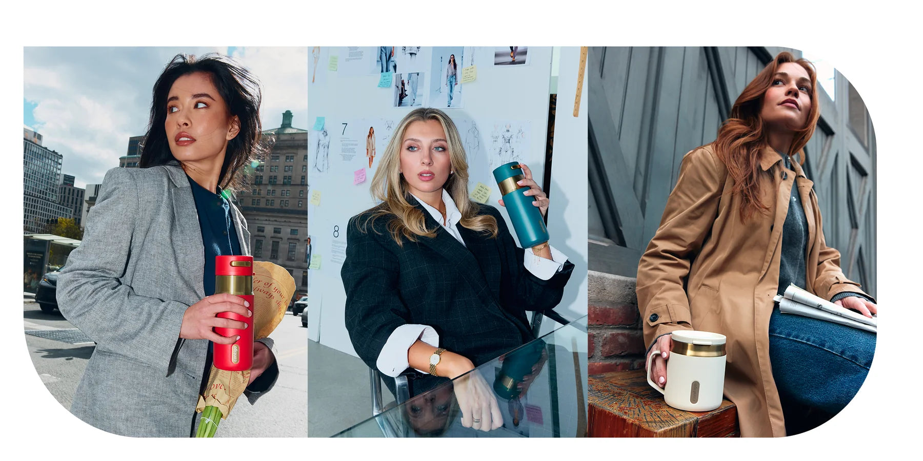 Contigo travel mugs in modern everyday settings